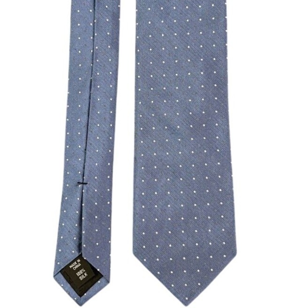 Vintage Y2K Calvin Klein Tie Mens Blue Silk‎ made 58" Long 3.75" Wide
